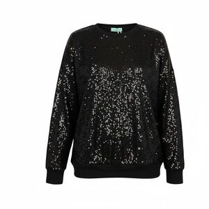 Sunshine & Rodeo Black Sequin Sweater
Size Medium